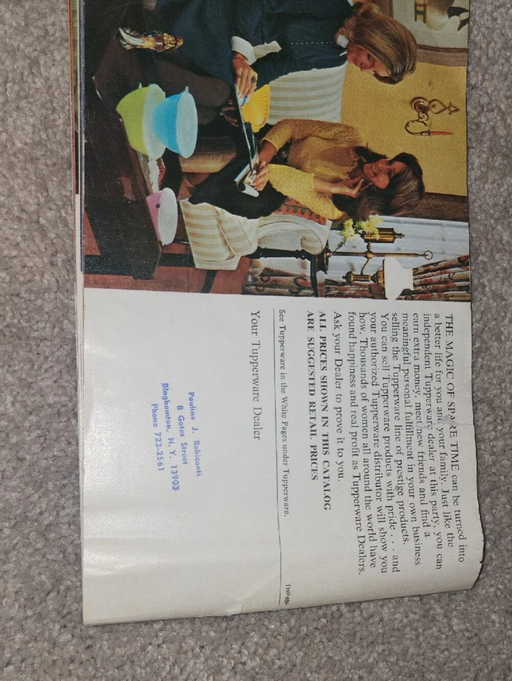 VTG 1973 Tupperware Product Catalog Brochure Retro Home Party Ephemera  Descript